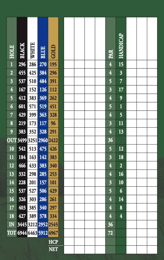 Course Details Rock Hollow Golf Club